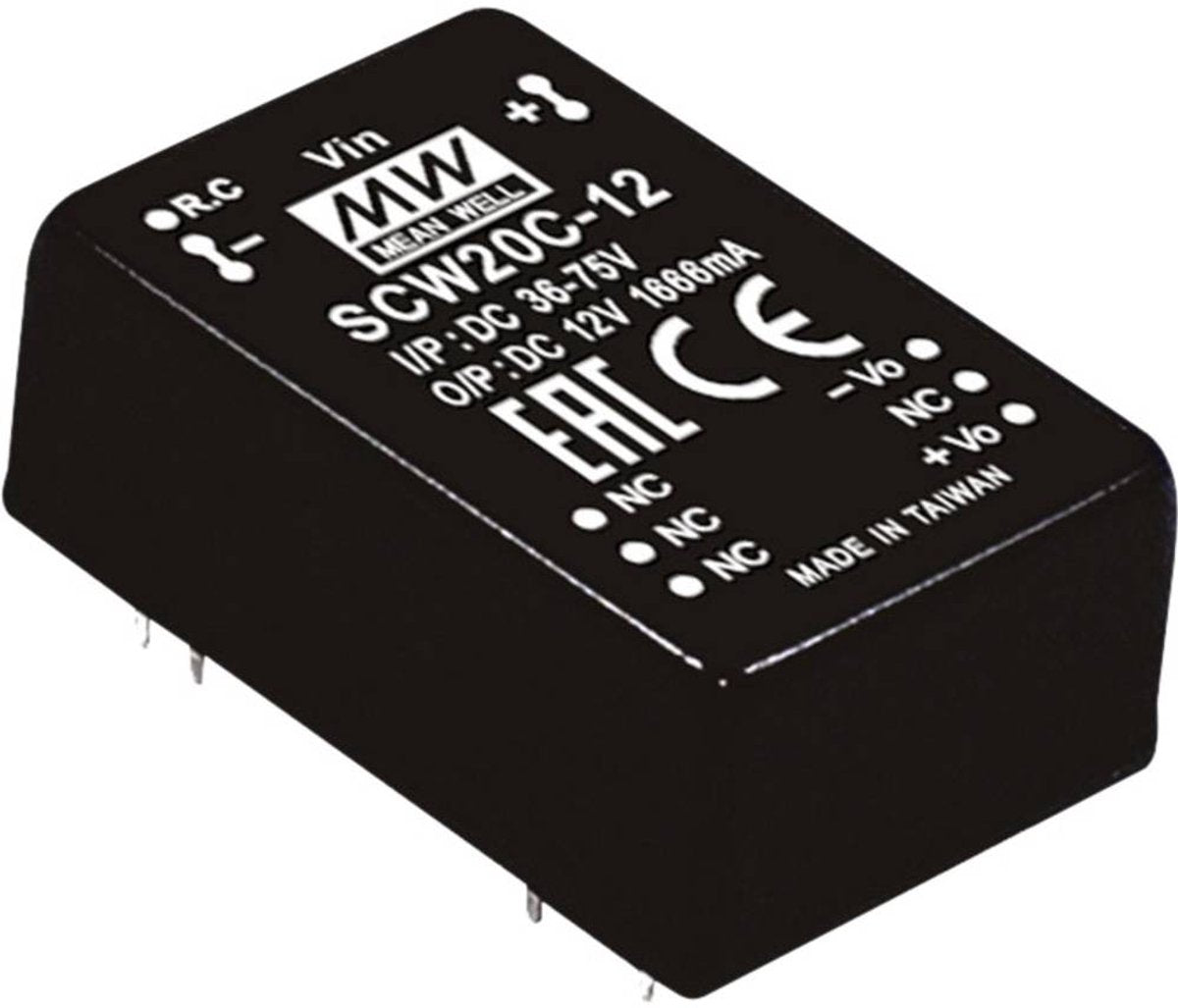 MW Mean Well SCW20A-15 DC Module convertisseur DC 1 333 A 20 W Nombre de sorties : 1 x Contenu 1 pièce(s)
