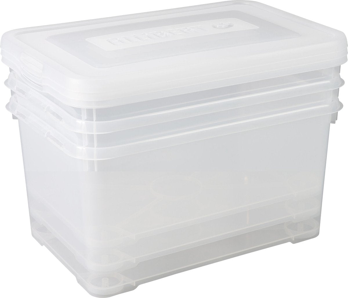 Box de stockage Curver Set Handy 3x50 L Transparent