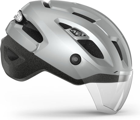 Avec casque de vélo intercity mips hommes femmes - casque de vélo e-bike adultes - vélo électrique - taille s (52-56 cm) - nta 8776 - réfléchissant brillant (gris)