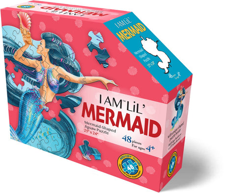 Mad Capp puzzle sirène fantaisie 48 pièces en carton pour enfants.