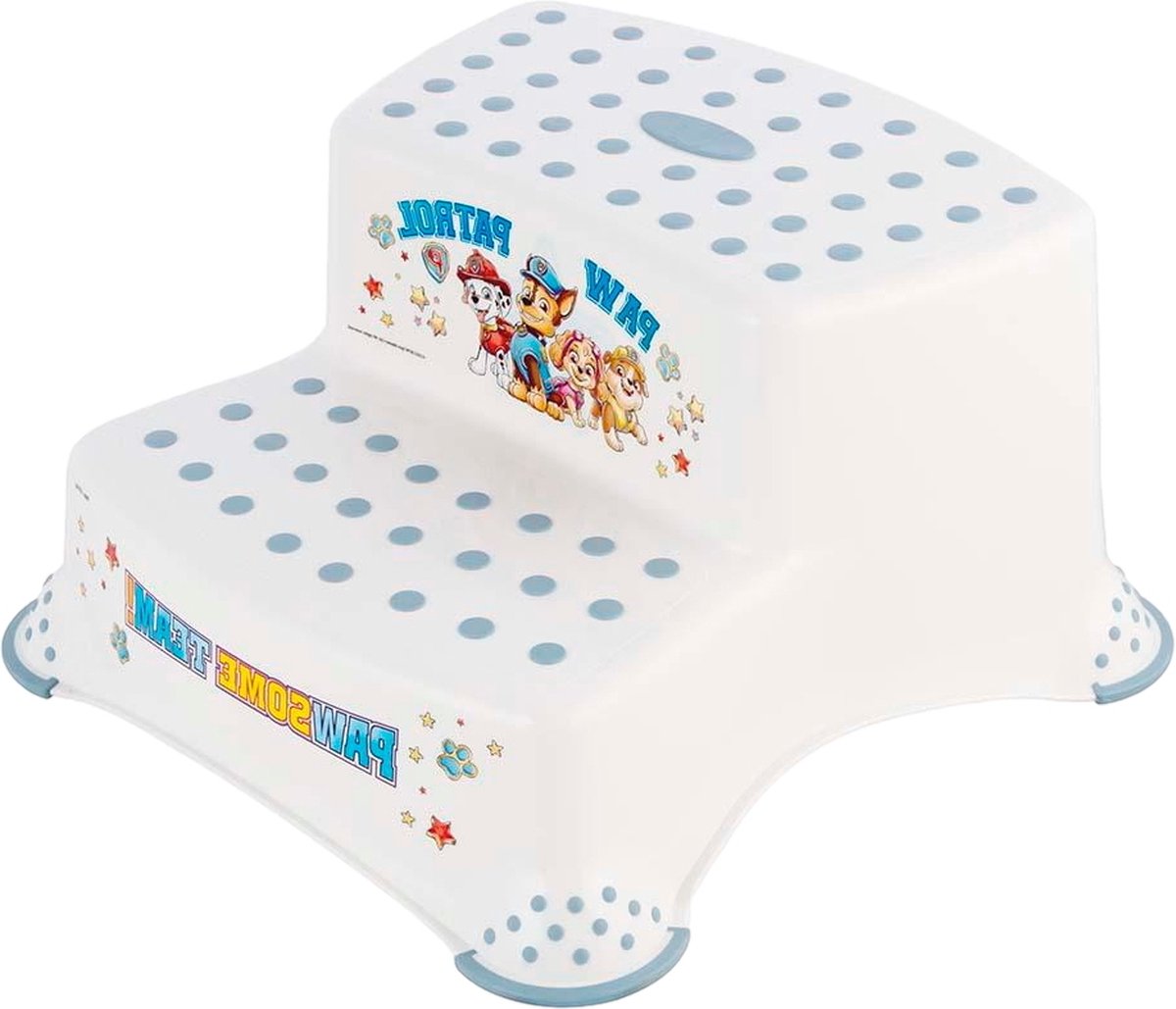 Keeper Paw Patrol - marche - plateforme antidérapante - max 120kg - blanc bleu 2 marches