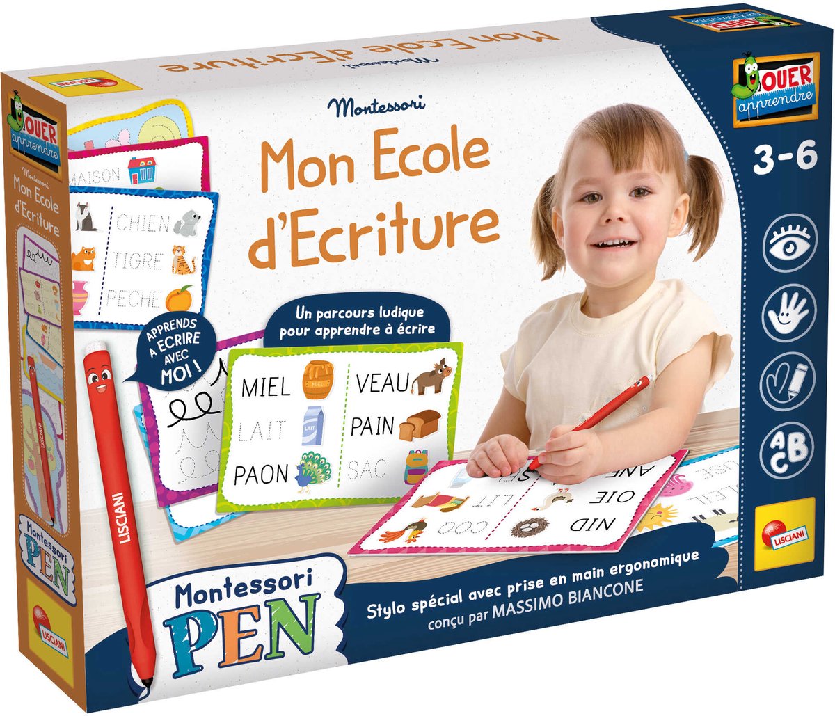 Stylo montessori Lisciani - super école d'écriture