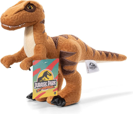 Velociraptor peluche noble collection - jurassic park 30ème anniversaire - le