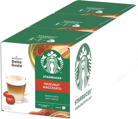 Starbucks by dolce gusto capsules noisette macchiato - 36 tasses à café pour 18 tasses de café