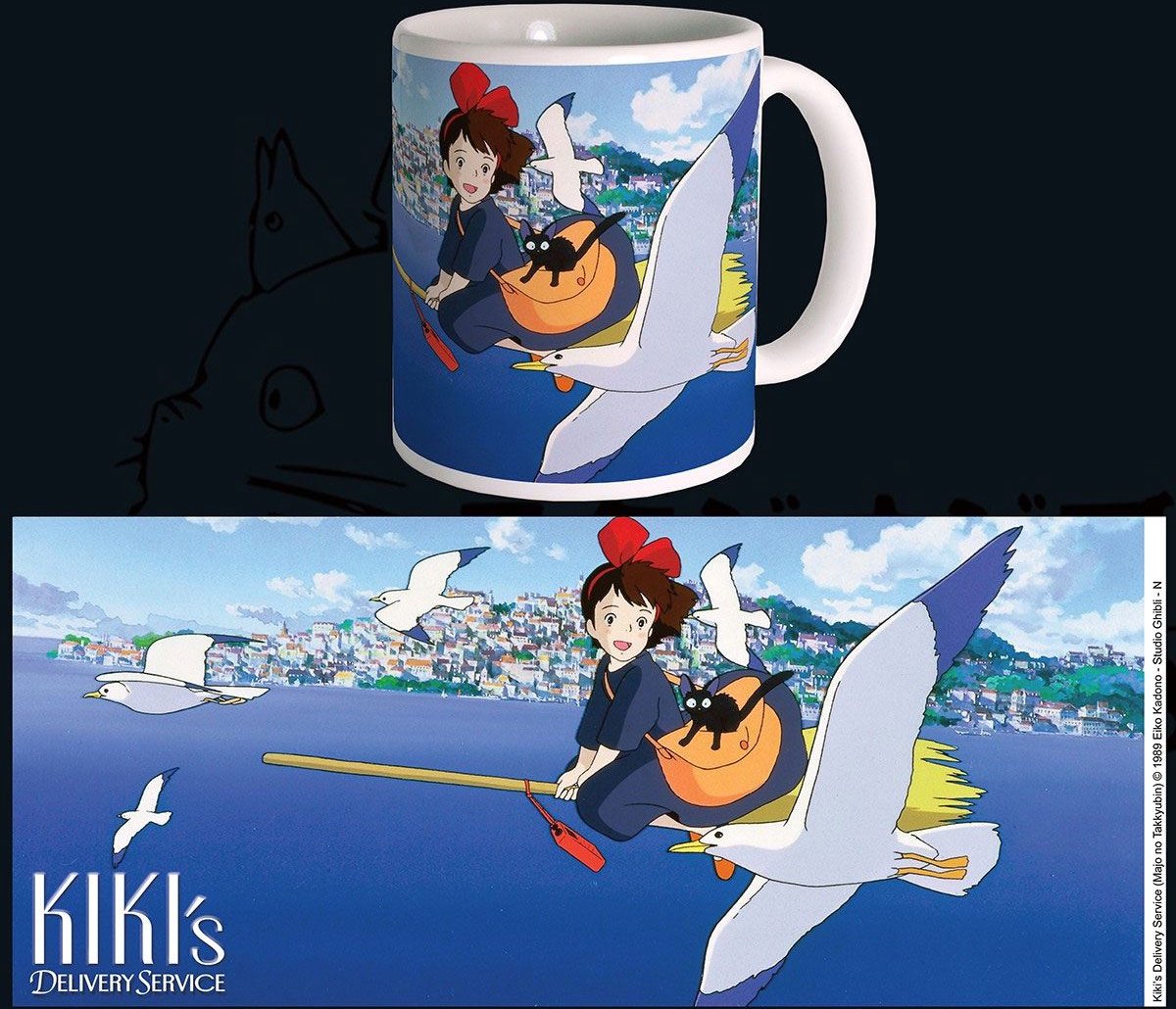 Merkloos sans marque ghibli - kiki's vliegende koeriersdienst - kiki klassieke mok 340 ml