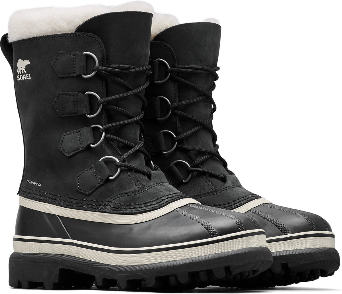 Bottes de neige femme Sorel caribou™ wp - noir, pierre - taille 38,5