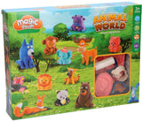 Ensemble d'argile du monde animal - 6 pots en argile