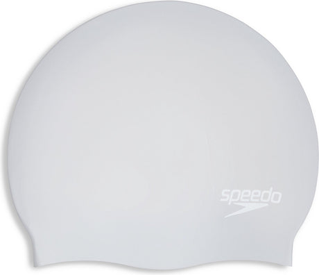 Bonnet de bain Speedo cheveux longs - blanc argenté
