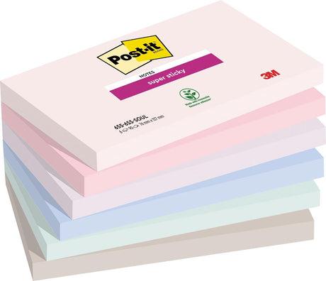 Bloc mémo Post-it 3m 655-6ss 76x127mm âme