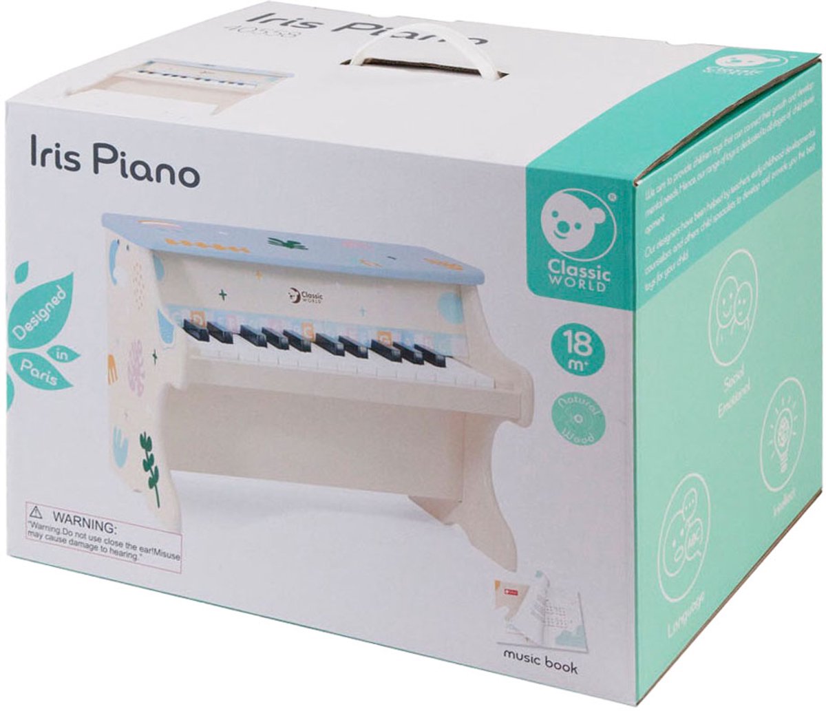 Piano à iris en bois du monde classique