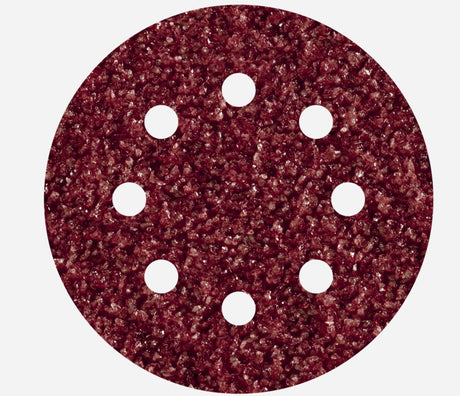 Wolfcraft - 25 disques abrasifs ø 125 mm - grain 40 - papier de verre avec Velcro pour bois et métal - pour ponceuse excentrique - 2069100