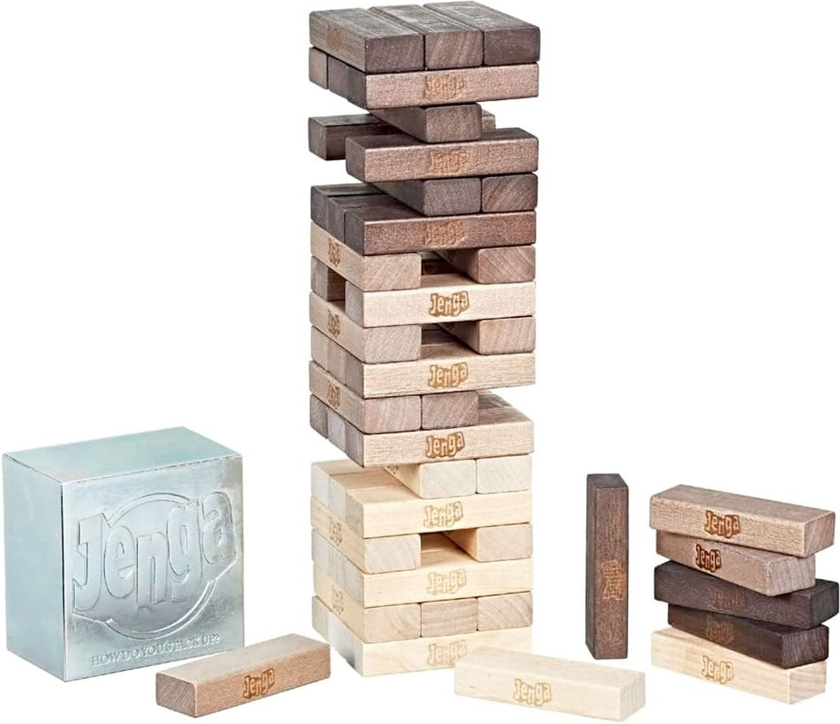 Hasbro gaming hasbro jenga rustic series - jeu d'adresse jenga - jeu d'action