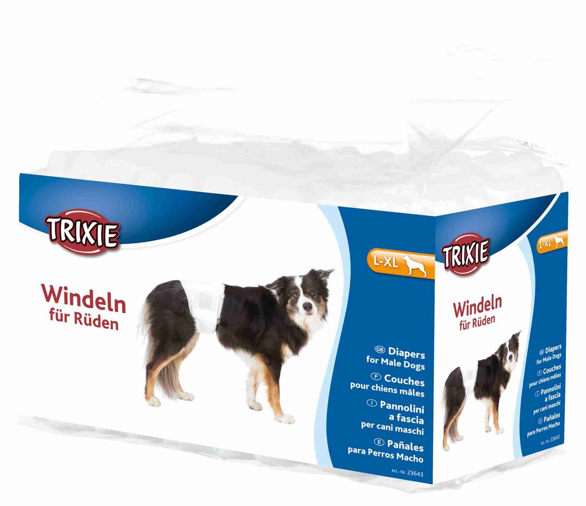 Trixie chien porte un mâle