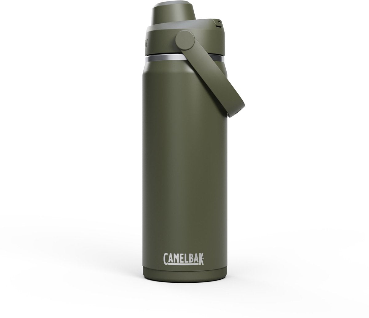 Gourde Camelbak Thrive Chug - 600 ml - acier inoxydable - avec bouchon à vis - bouteille d'eau isolante - vert