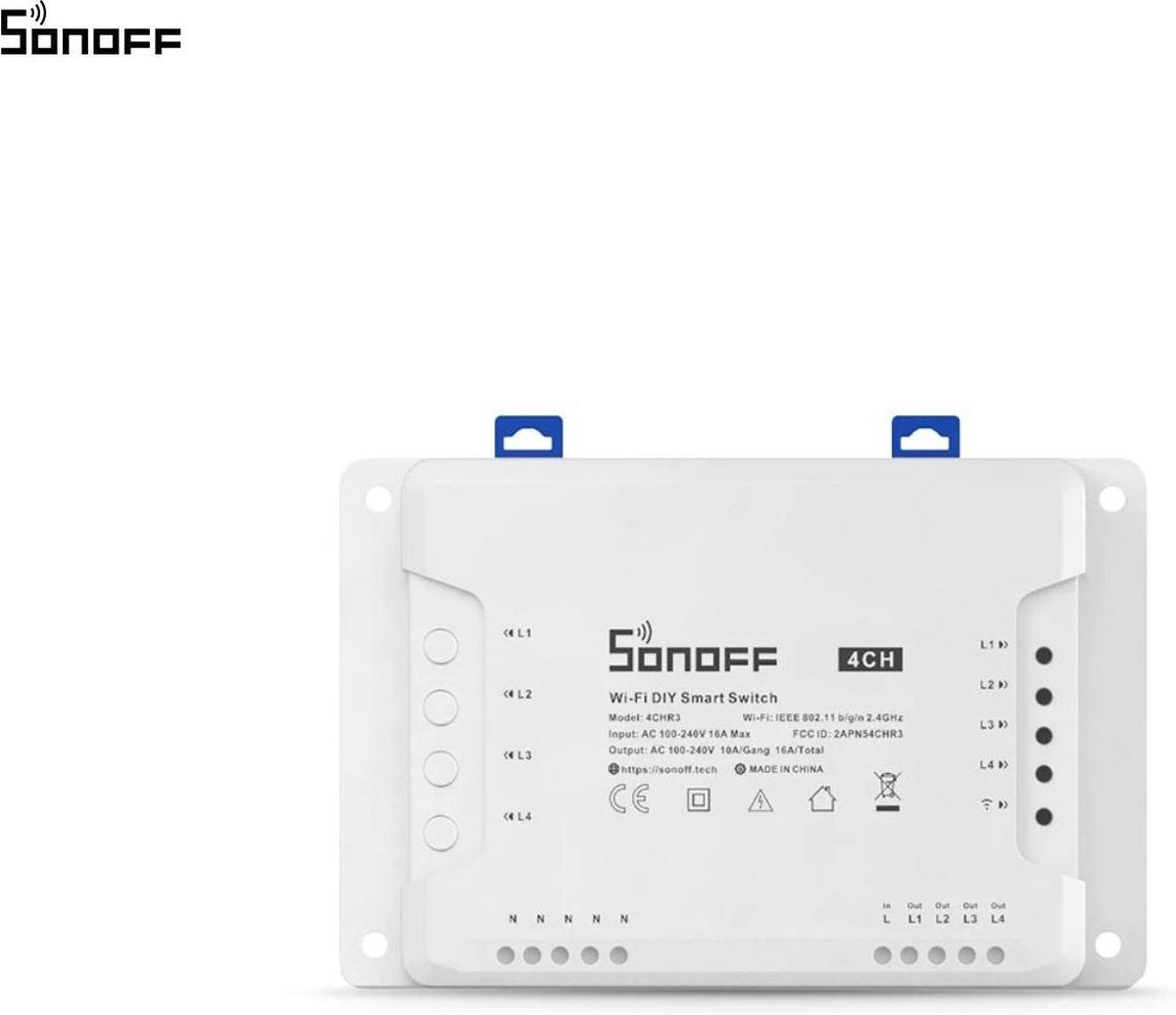 Sonoff - 4chr3 - commutateur intelligent 4 gangs - commutateur WiFi intelligent