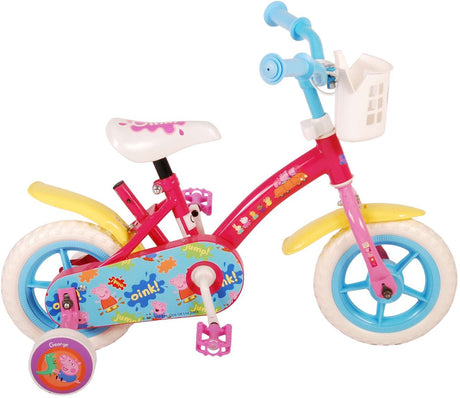 Peppa Pig Children's Bicycle - Girls - 10 pouces - Blue rose - Trapper