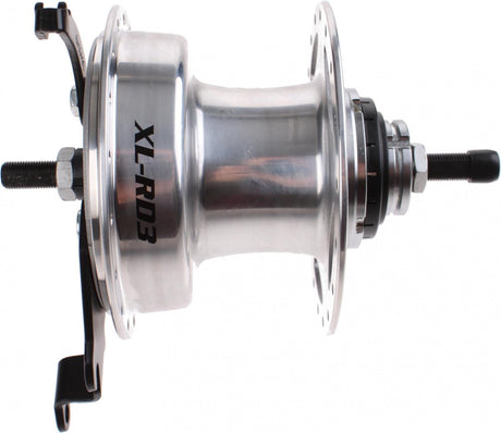 Gear Hub 3 Speed ​​Sturmey Archer XL -RD3 90 mm Hub de frein à tambour - 36 trous - argent