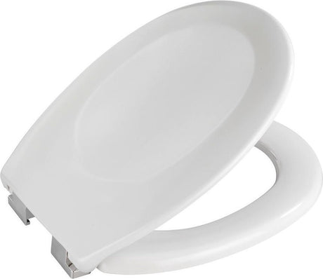 Wenko abattant de toilettes savio - duroplast blanc robuste - fermeture en douceur facile à fermer - abattant de toilettes blanc - abattant de toilettes blanc