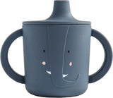 Gobelet Trixie - Mme. éléphant - gobelet pour bébé - gobelet anti-déversement - pour bébés à partir de 4 mois - en silicone - passe au lave-vaisselle