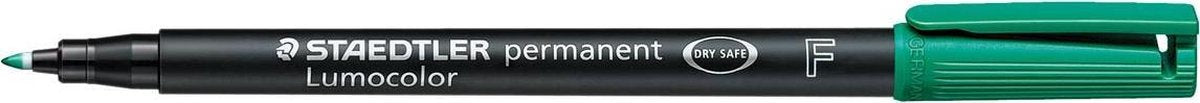 Staedtler lumocolor f vert permanent