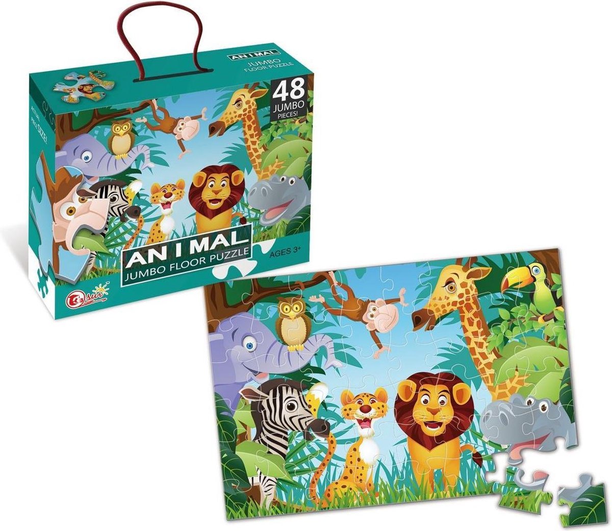 Amuuso puzzle animaux 90x60 - 48 pcs.
