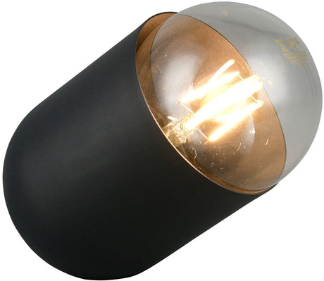 Rl live your light reality nara - lampe de table - noir mat - excl. 1x e27 7 w - interrupteur à cordon