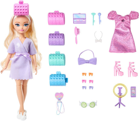 Poupée Barbie Mattel Malibu, besties de rêve avec accessoires de coiffure.