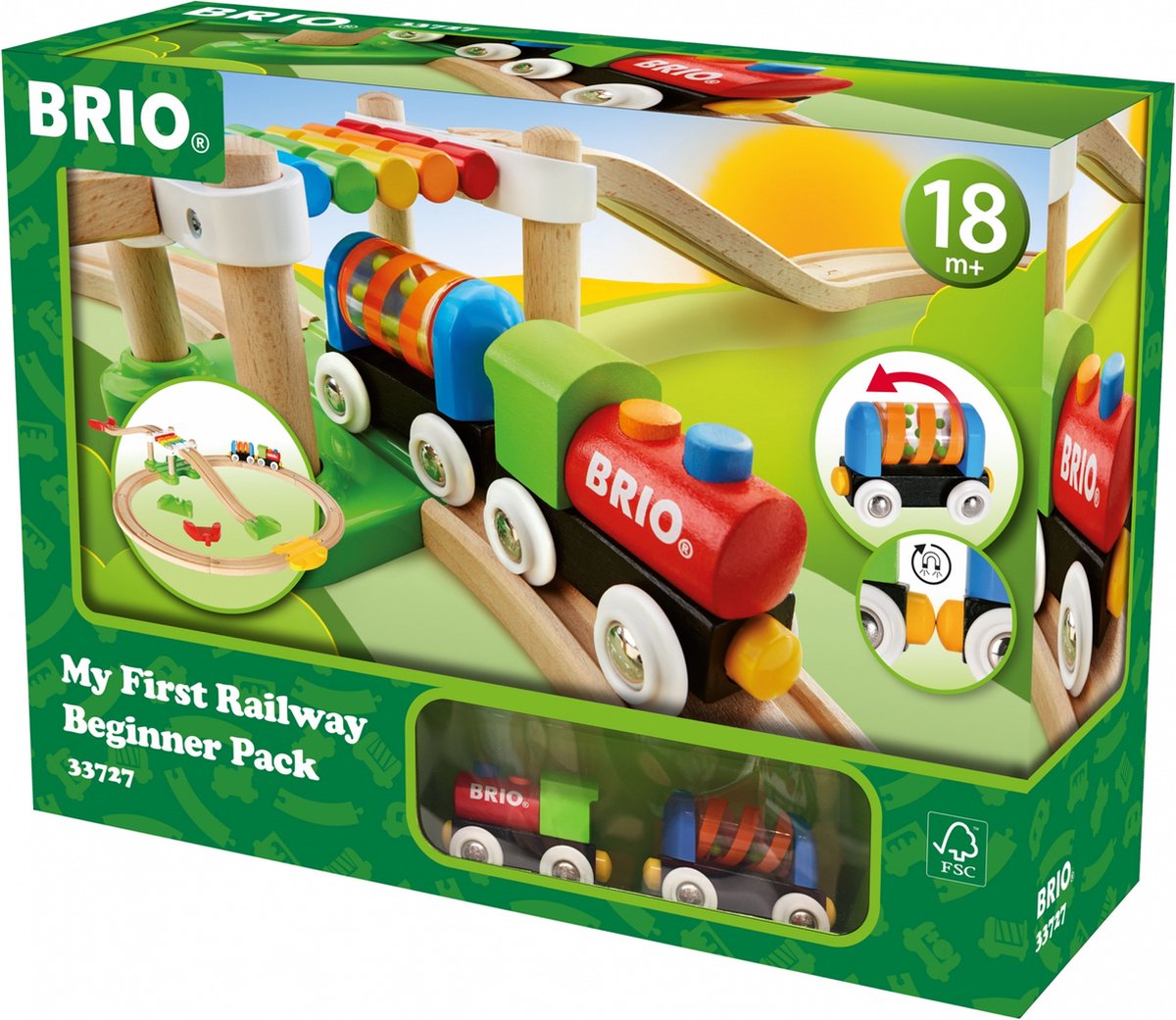 Coffret de luxe Brio - pour les plus petits - liaisons ferroviaires magnétiques - 33727
