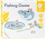 Sceau de jeu de pêche en bois du monde classique, 24 pcs.