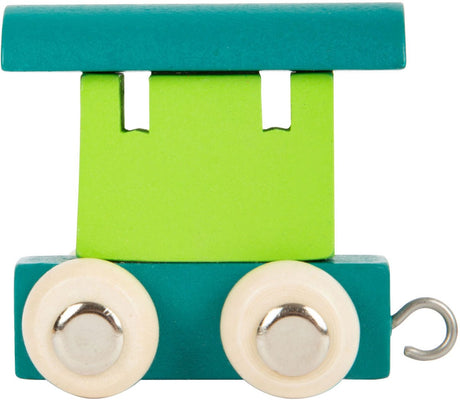 Small foot - wagon de train à lettres en bois vert