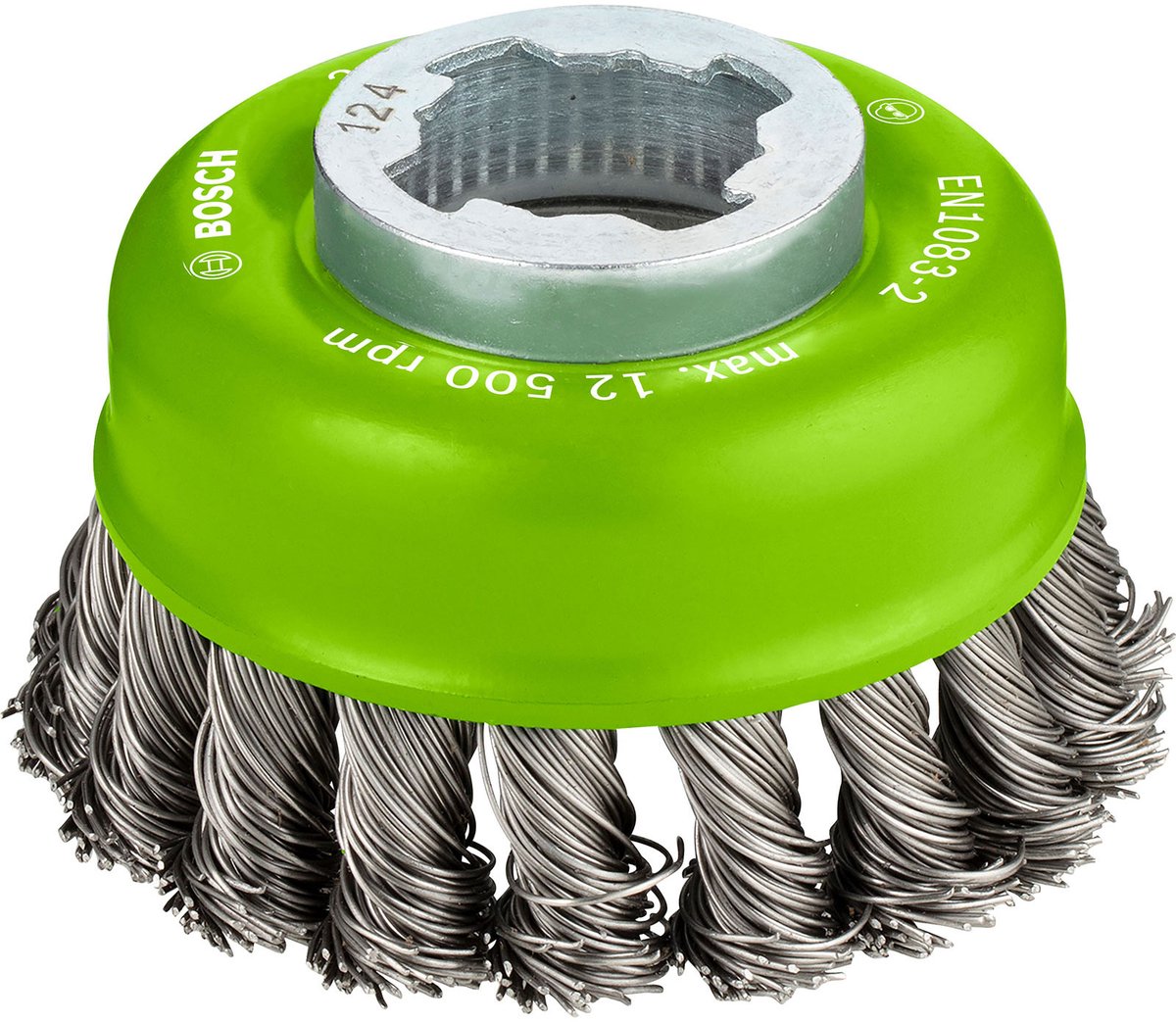 Bosch 2608620729 Brosse à bol x-lock avec fil tressé - acier inoxydable - 0,5 x 75 mm