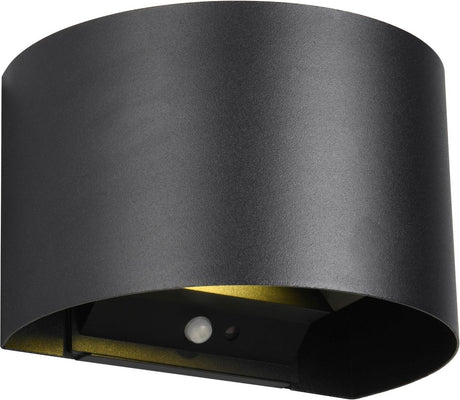 Rl vis ton talent de réalité lumineuse - applique murale - noir mat - incl. 2x smd 1w - rechargeable - sans fil - détecteur de mouvement - capteur crépusculaire - alimentation par batterie - éclairage extérieur - ip44