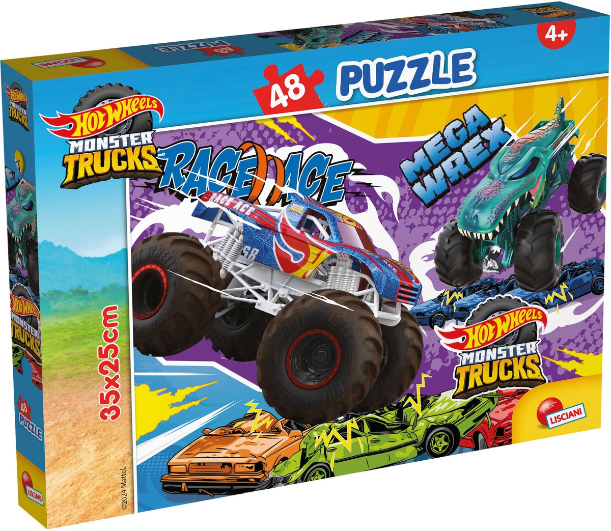 Lisciani puzzle roues chaudes m-plus 48