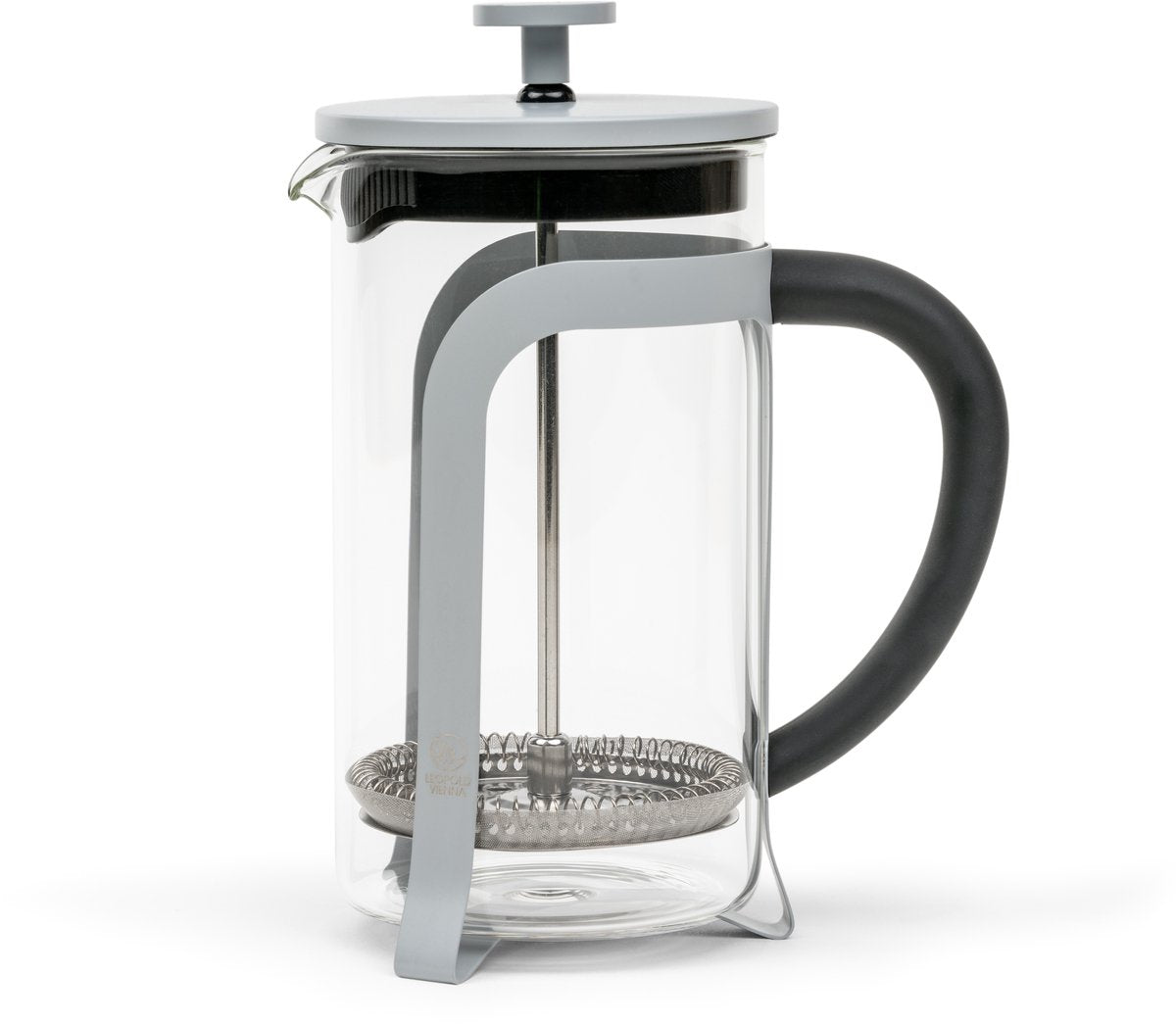Leopold vienna - cafetiere koffie- theemaker grijs 600ml (5 kopjes)
