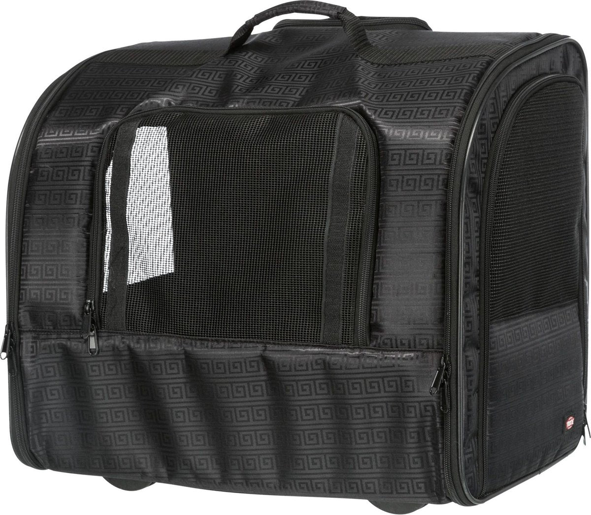 Trixie - panier de voyage - trolley - élégance - noir - 45x31x41 cm