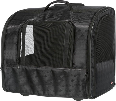 Trixie - panier de voyage - trolley - élégance - noir - 45x31x41 cm