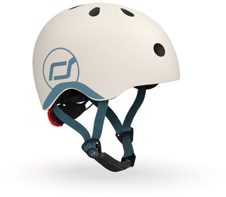 Casque Scoot Ride - casque enfant - xs 45-51 cm - feu arrière LED - fermeture magnétique - réglable - frêne