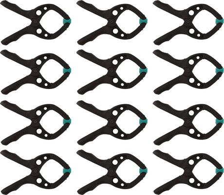 Wolfcraft - 12 pinces à ressort mini 30mm - pince à ressort - pince à voile - pince de marché - extra forte - pinces à voile - 8653000