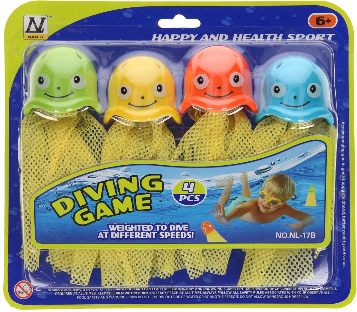Méduses plongeantes Lobbes, 4 pcs.