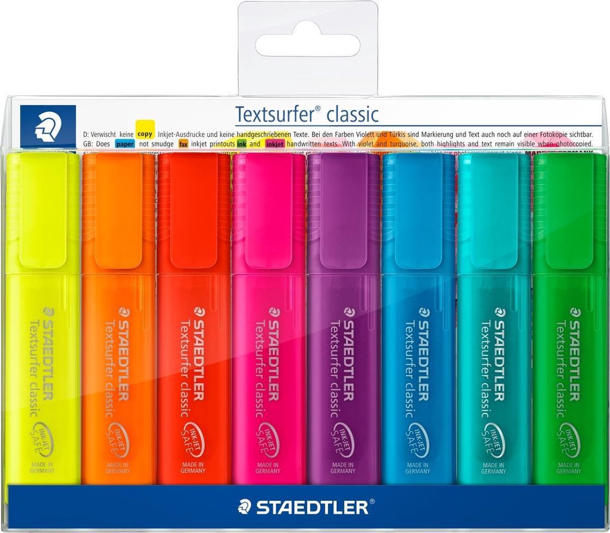Staedtler Textsurfer marqueur de texte classique - set 8 arc-en-ciel