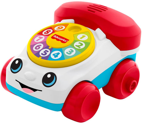 Jouet à pousser pour véhicule téléphonique Fisher-Price avec sons
