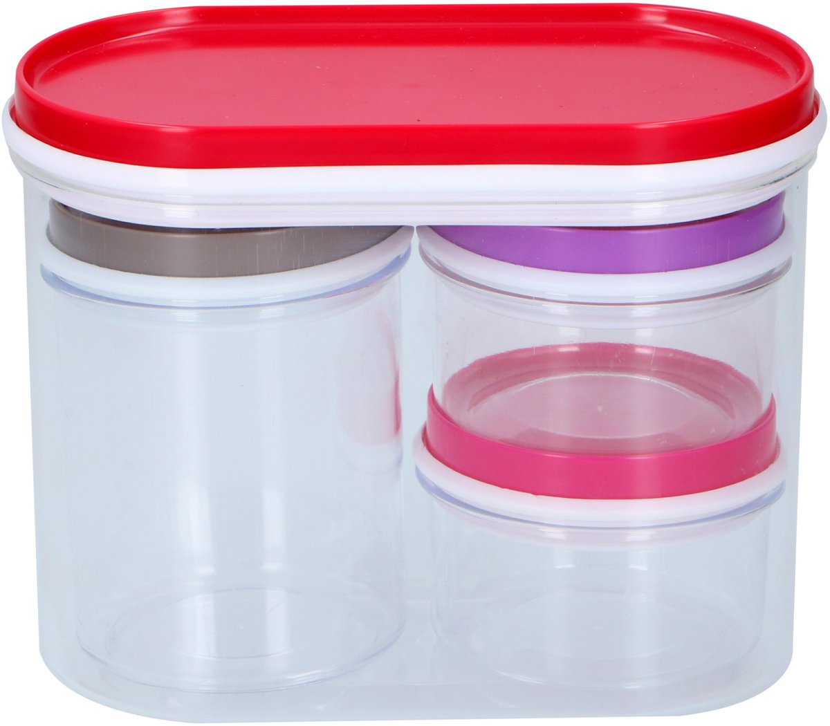 Alpina boîtes de rangement 4 pièces transparentes | 2 pièces