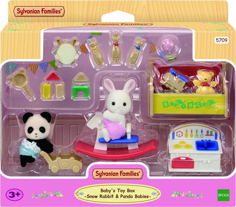 Familles Sylvanian 5709 bébés salle de jeux bébé panda lapin blanc neige décor de maison de poupée