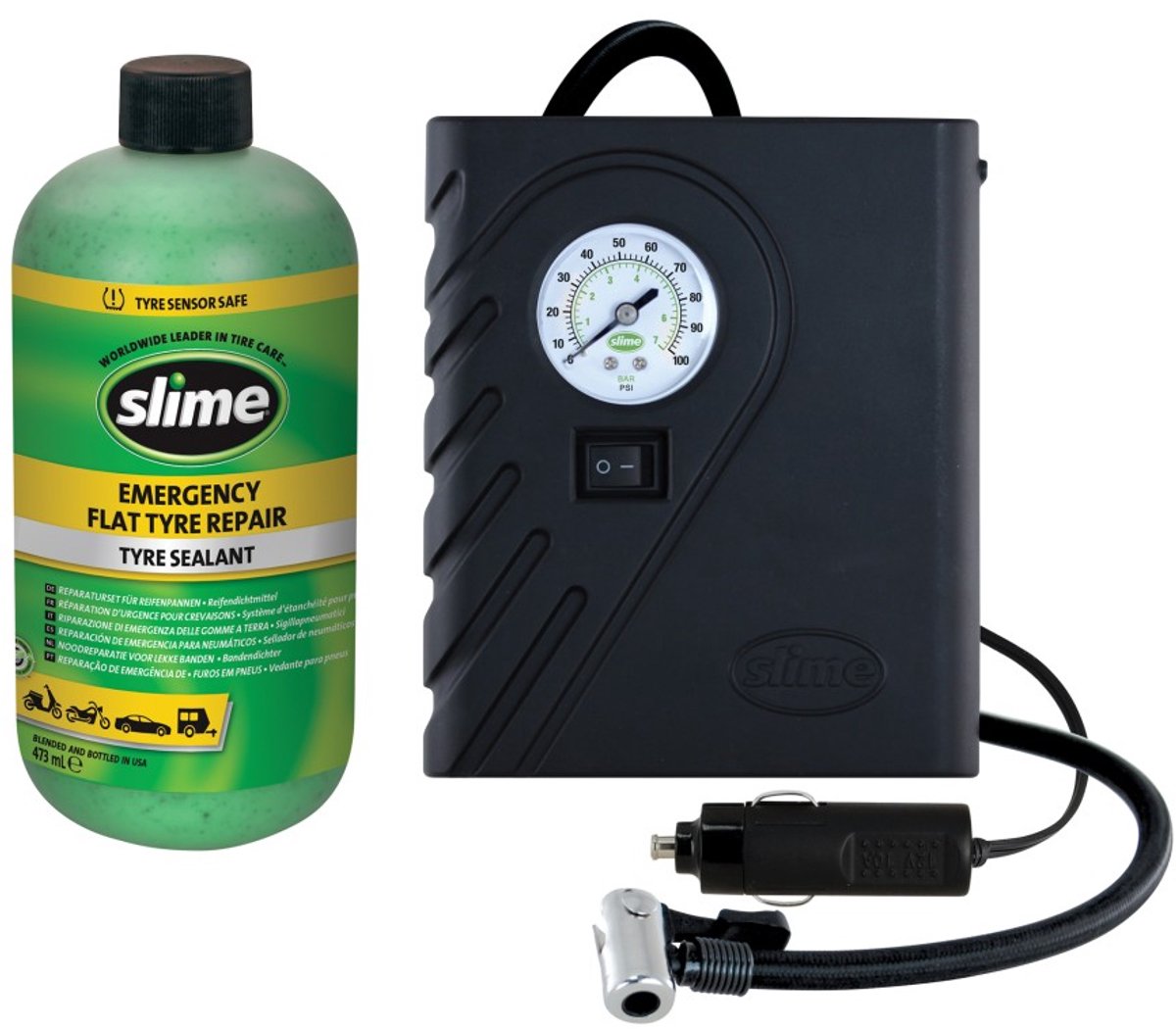 Kit de réparation d'urgence pour crevaison Slime Smart Repair