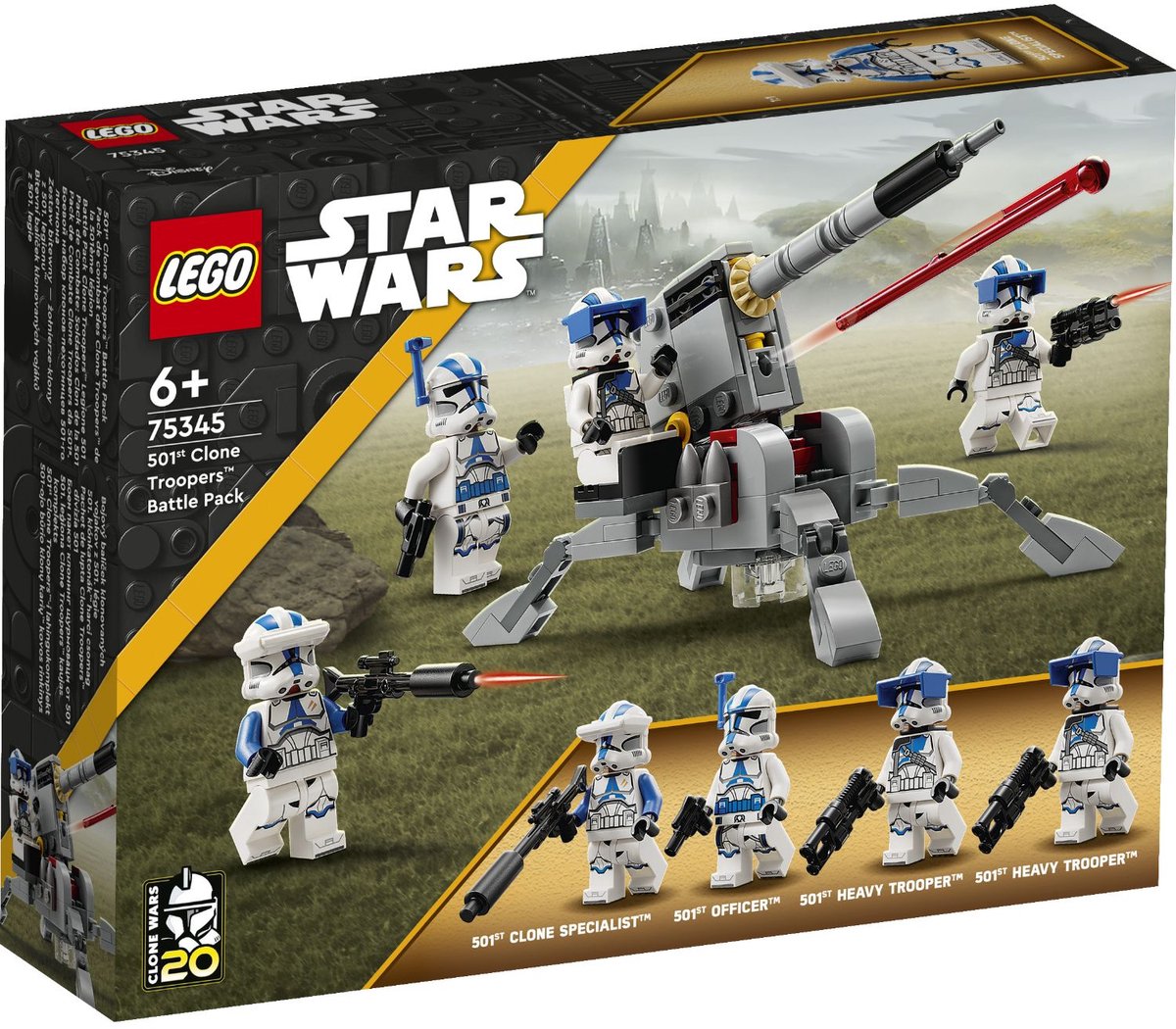 Lego Star Wars 501st Clone Troopers Battle Pack jouets à construire avec figurines - 75345