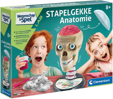 Jeu scientifique Clementoni - anatomie folle - boîte scientifique - laboratoire scientifique - à partir de 8 ans