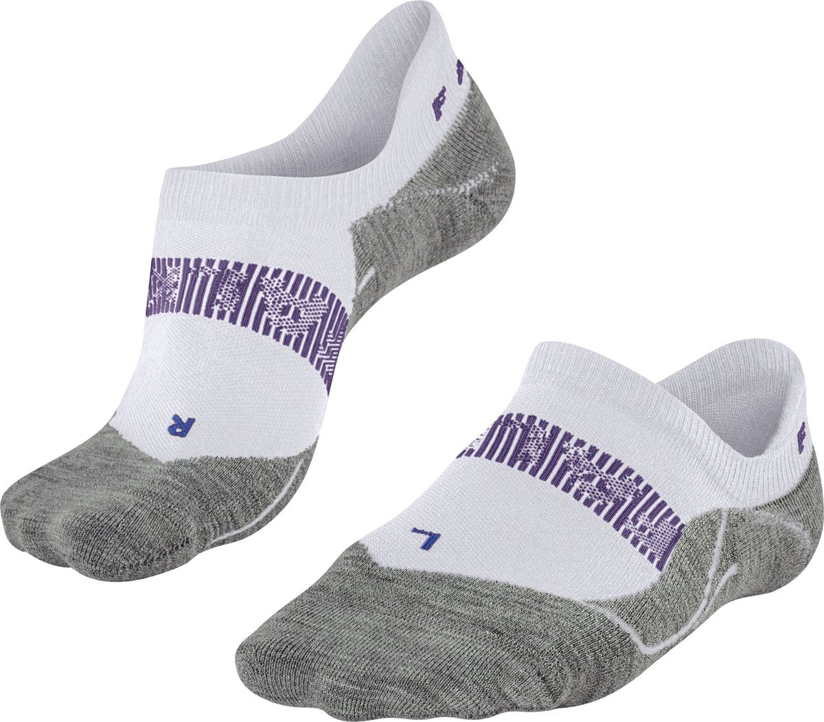 Falke ru4 cool invisible anti-ampoules matériau fonctionnel chaussettes de course femme blanc - taille 35-36