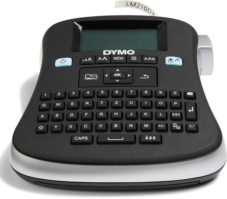 Étiqueteuse Dymo Label Manager 210d | imprimante d'étiquettes de bureau | étiqueteuse portable avec clavier qwertz | grand écran et touches pour un accès rapide | pour le bureau et la maison
