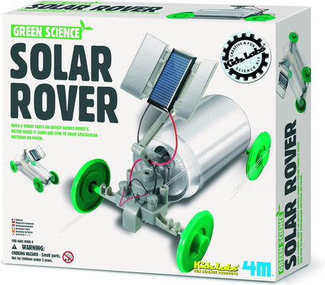 4m science et jeux - construisez votre propre voiture à cellules solaires - kit de construction - kidzlabs - science verte - 5+