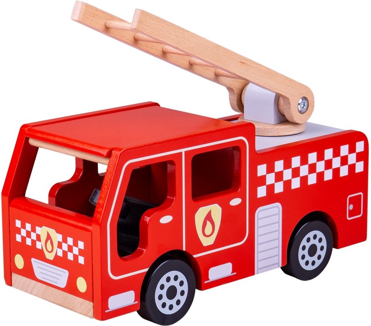 Camion de pompier en bois Bigjigs